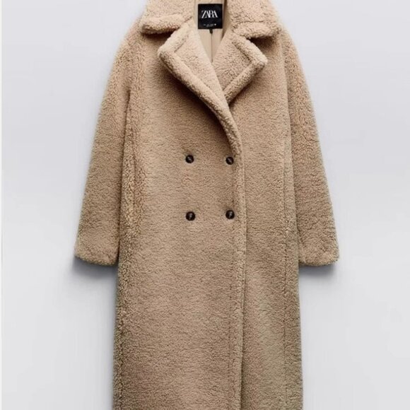 Zara Jackets & Blazers - Zara Cream Teddy Coat